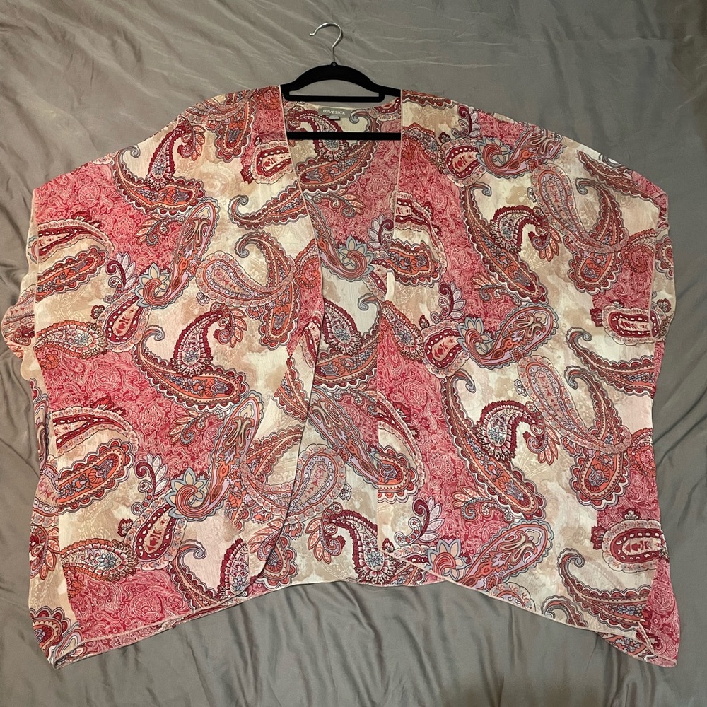 Paisley print kimono